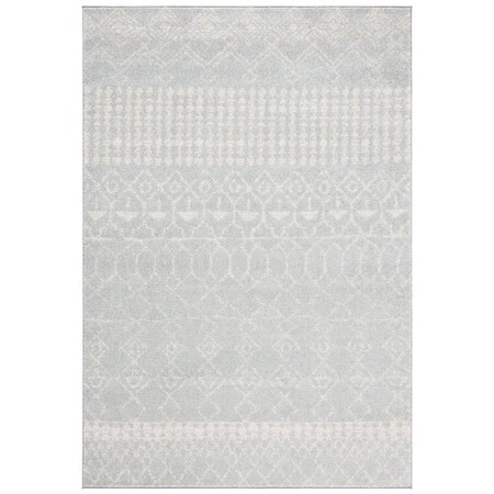 Safavieh 2 x 5 ft. Tulum 229H Power Loomed Rectangle Area Rug Light Grey & Ivory TUL229H-25